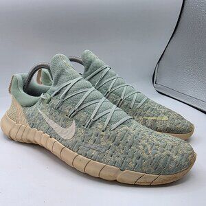 Nike Free Run 5.0 Stream Olive Aura Mens Size 9 Athletic Shoes Running Walking